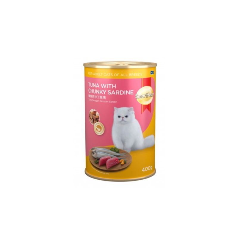 SMARTHEART TUNA WITH CHUNKY SARDINE 400G
